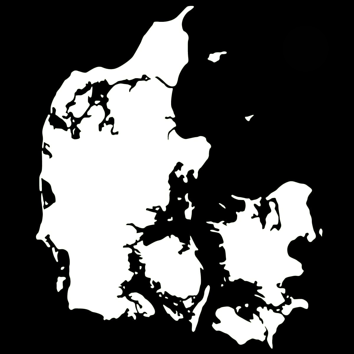 Et kort over Danmark